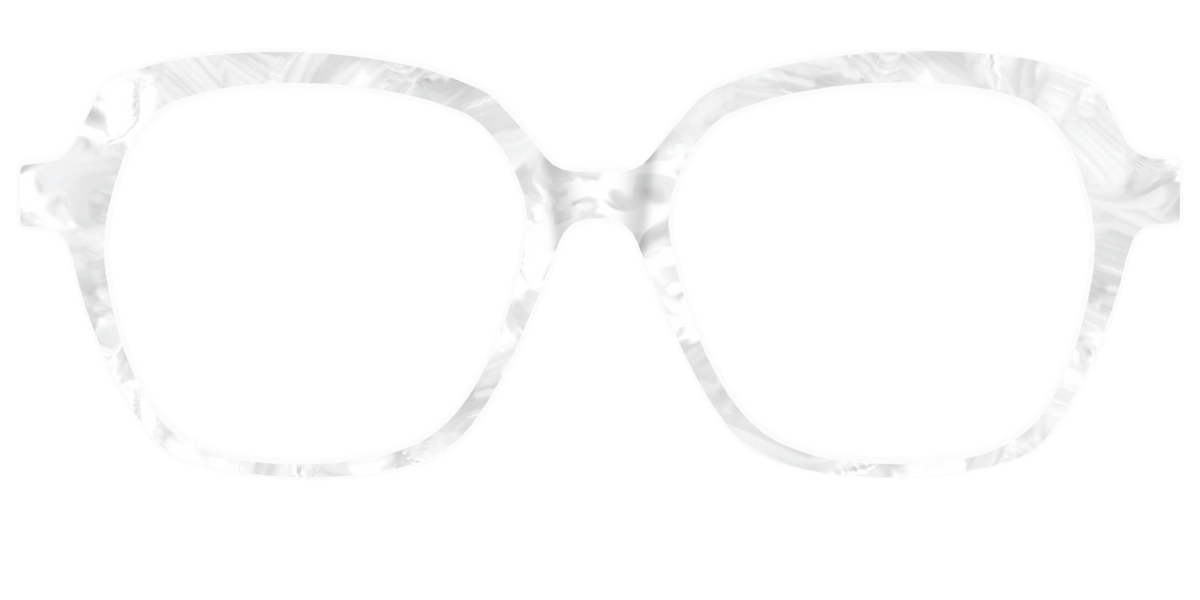 The White Pearlescent - Front Top Image - Pair Eyewear
