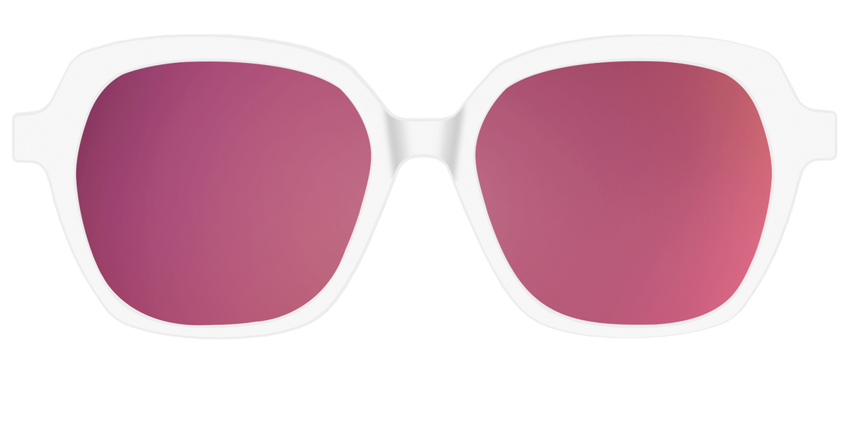 The Polarized White Sun Top - Front Top Image - Pair Eyewear