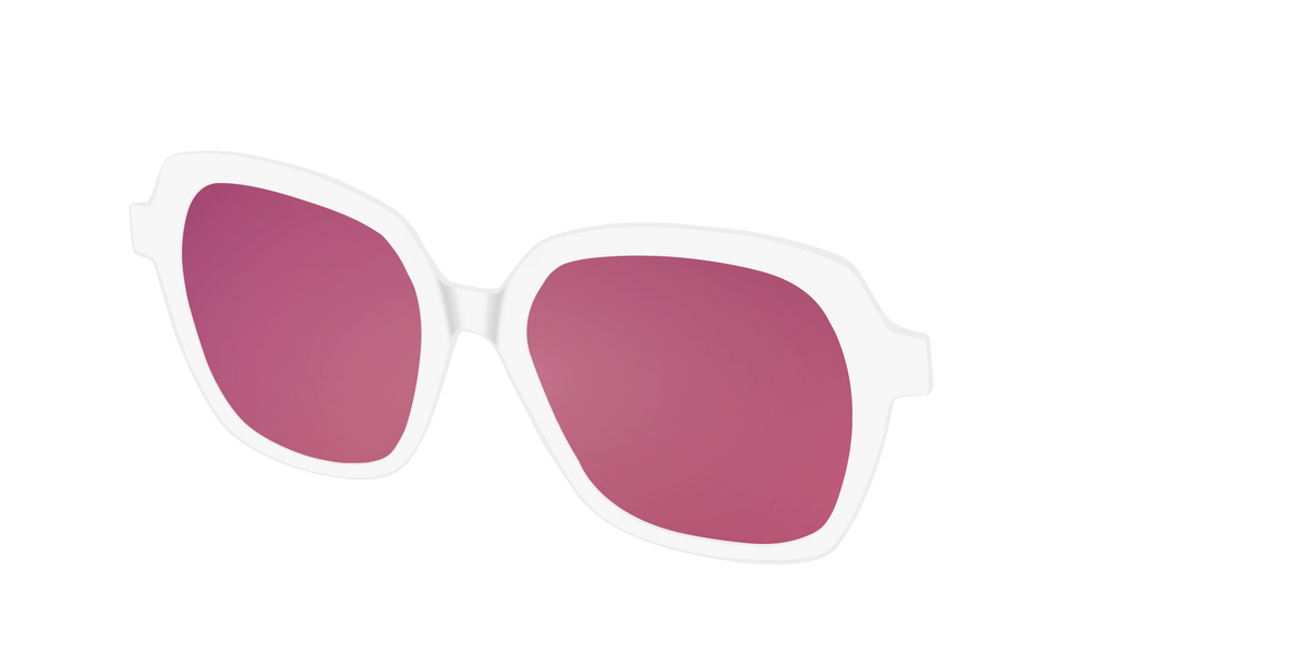 The Polarized White Sun Top - Angle Top Image - Pair Eyewear