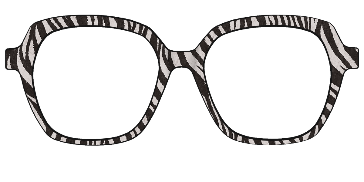 The Zebra Stripes - Front Top Image - Pair Eyewear