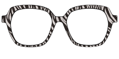 The Zebra Stripes - Front Top Thumbnail - Pair Eyewear