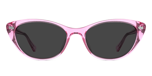The Ella - Pink Glitter Clear Sun - Pair Eyewear