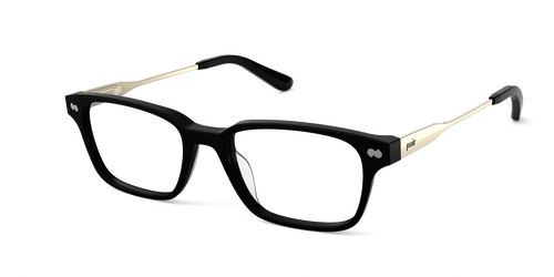Mixed Material Black Gold Metal