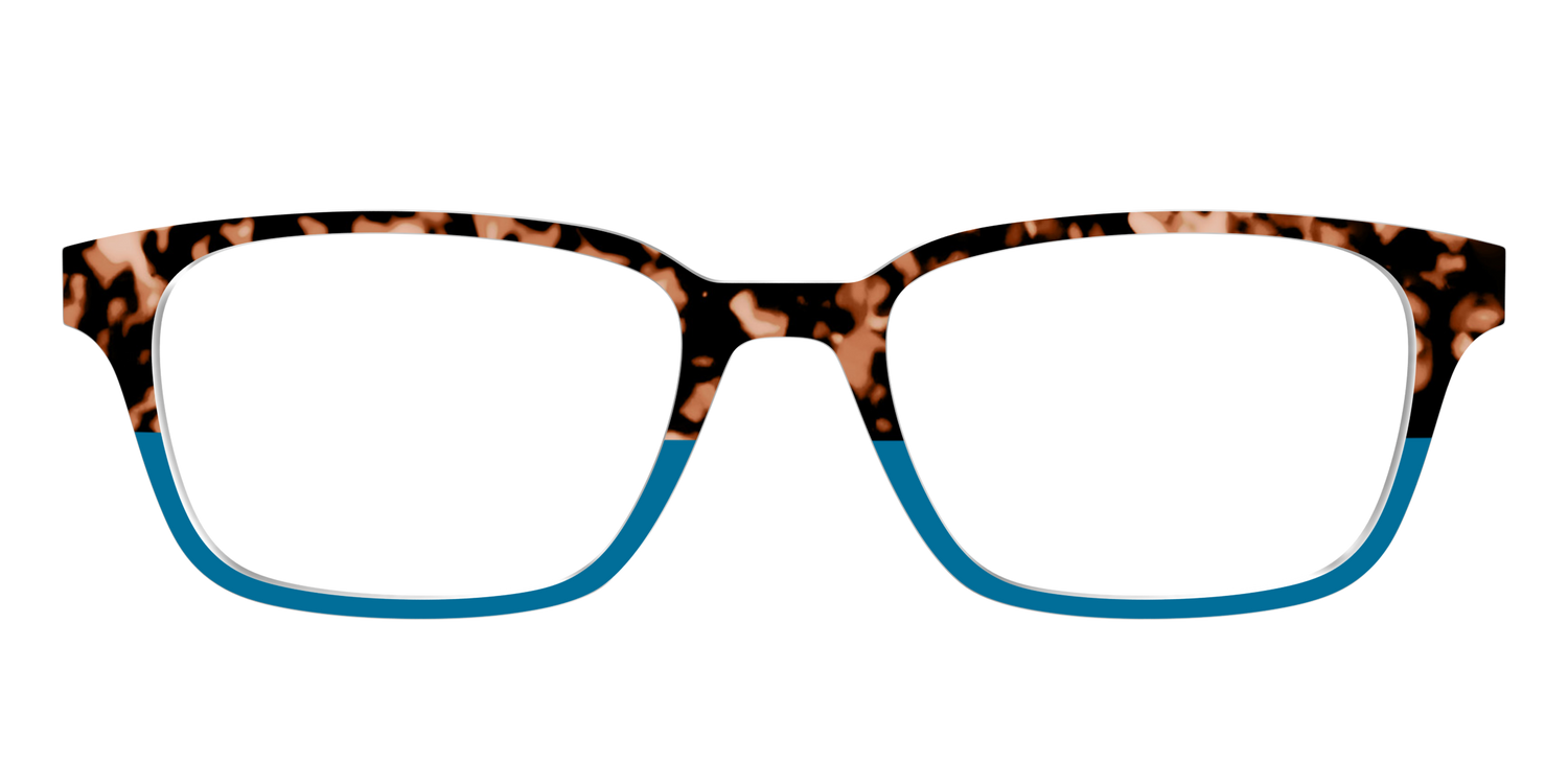The Bondi Blue Tortoise Split - Front Top Image - Pair Eyewear