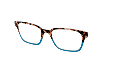 The Bondi Blue Tortoise Split - Angle Top Thumbnail - Pair Eyewear