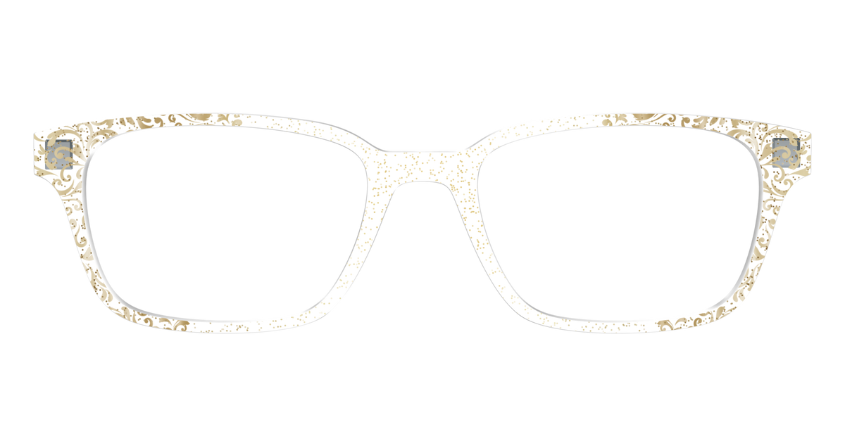 The Golden Flair Glitter Crystal with Gold Foil - Front Top Image - Pair Eyewear
