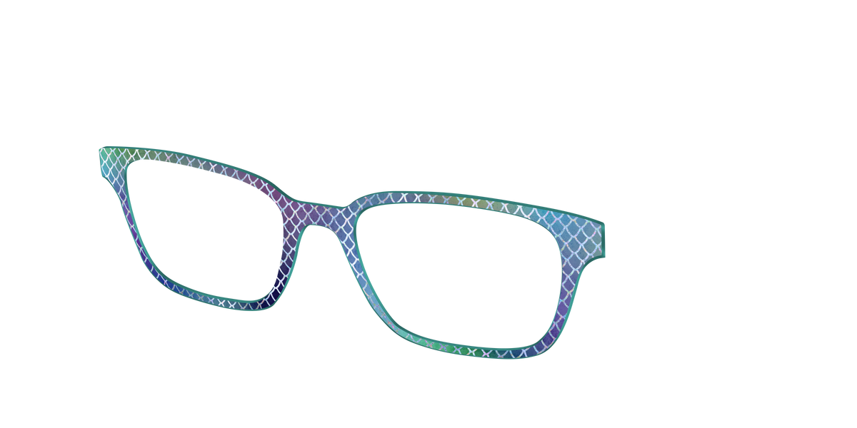 The Holographic Dragon Scales - Angle Top Image - Pair Eyewear