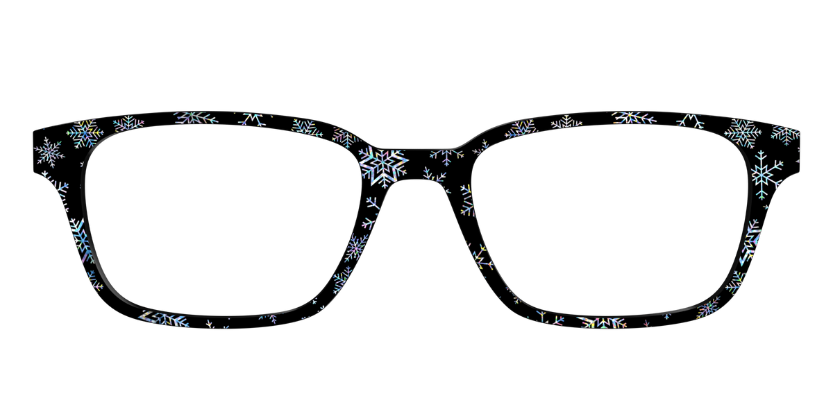 The Holographic Snowflakes - Front Top Image - Pair Eyewear