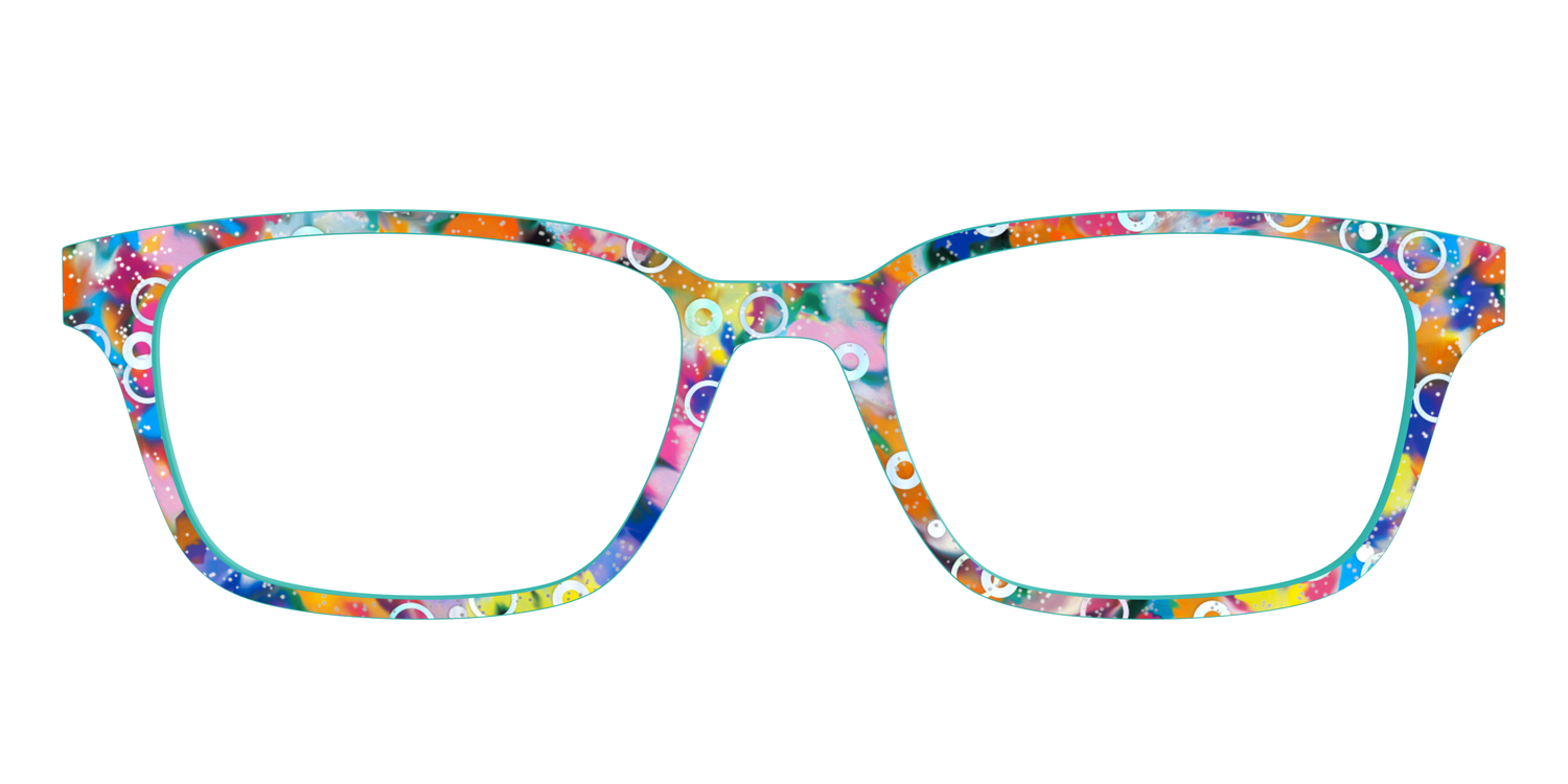 The Imaginative Tortoise with Bubble Glitter - Front Top Image - Pair Eyewear