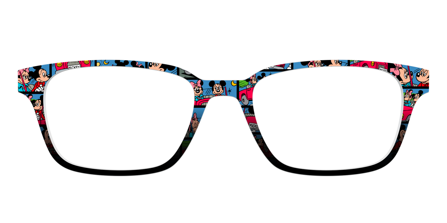 The Mickey & Minnie Comic Split - Front Top Image - Pair Eyewear