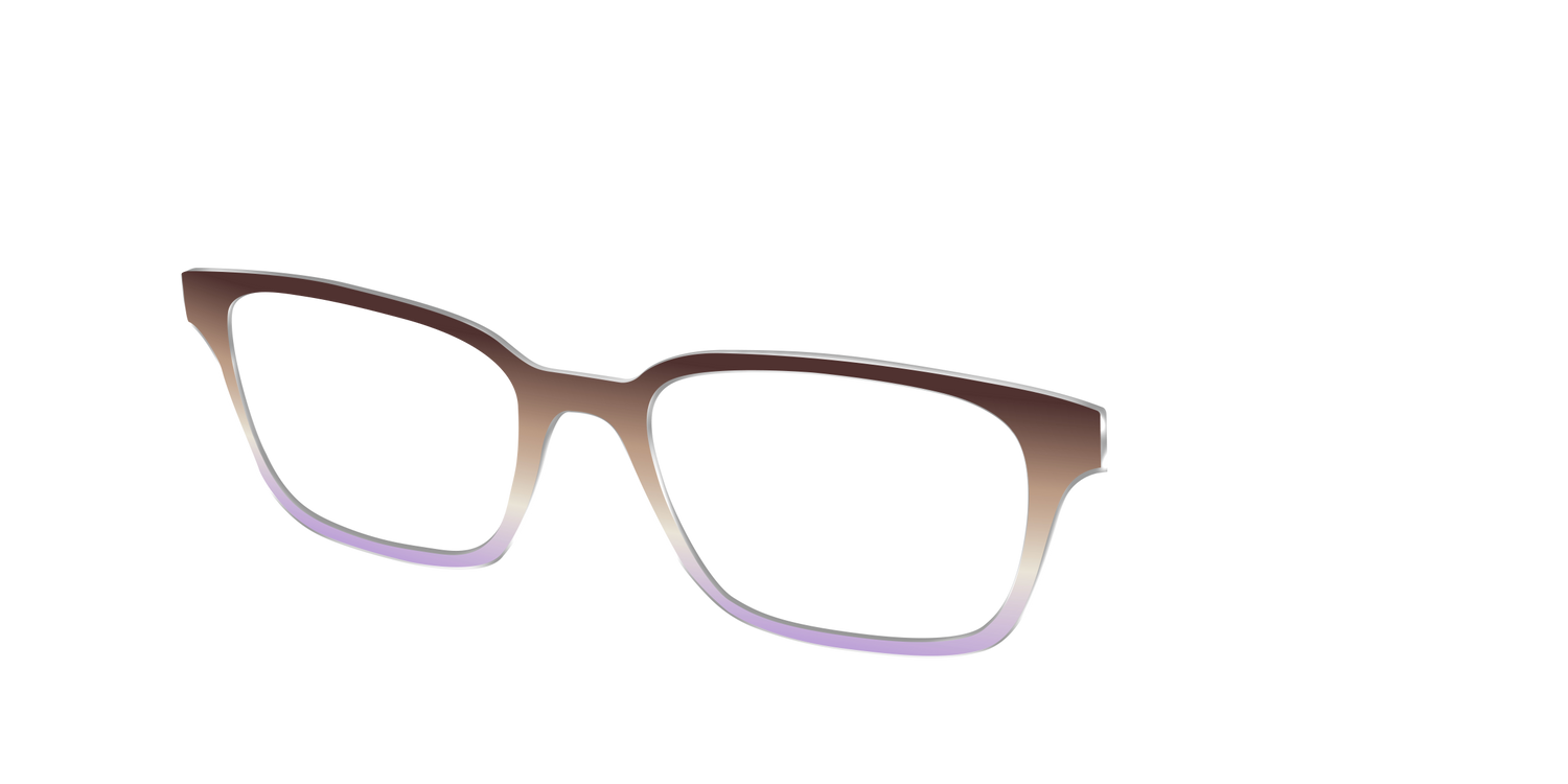 The Mocha to Light Lavender Gradient - Angle Top Image - Pair Eyewear