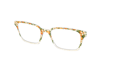 The Orange Blossom Glitter Crystal - Angle Top Thumbnail - Pair Eyewear