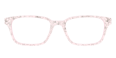 The Pink Shimmer Petals with Silver Foil - Front Top Thumbnail - Pair Eyewear