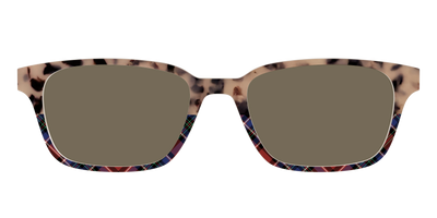 The Polarized Cookie Dough Tortoise & Plaid Split Sun Top - Front Top Thumbnail - Pair Eyewear