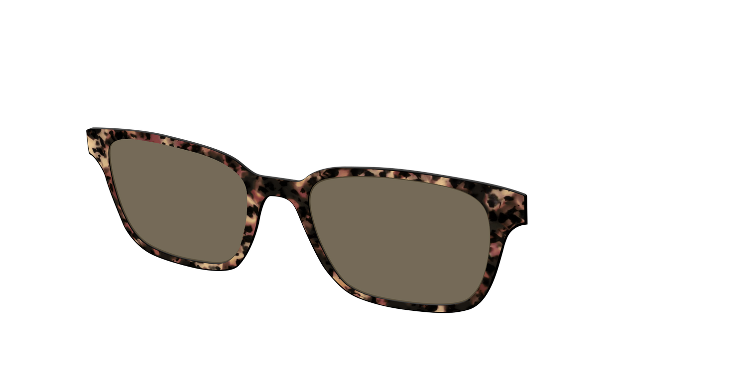 The Polarized Sienna Tortoise Sun Top - Angle Top Image - Pair Eyewear