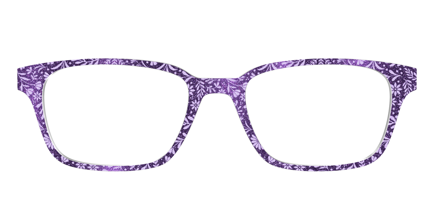 The Purple Shimmer Botanical - Front Top Image - Pair Eyewear