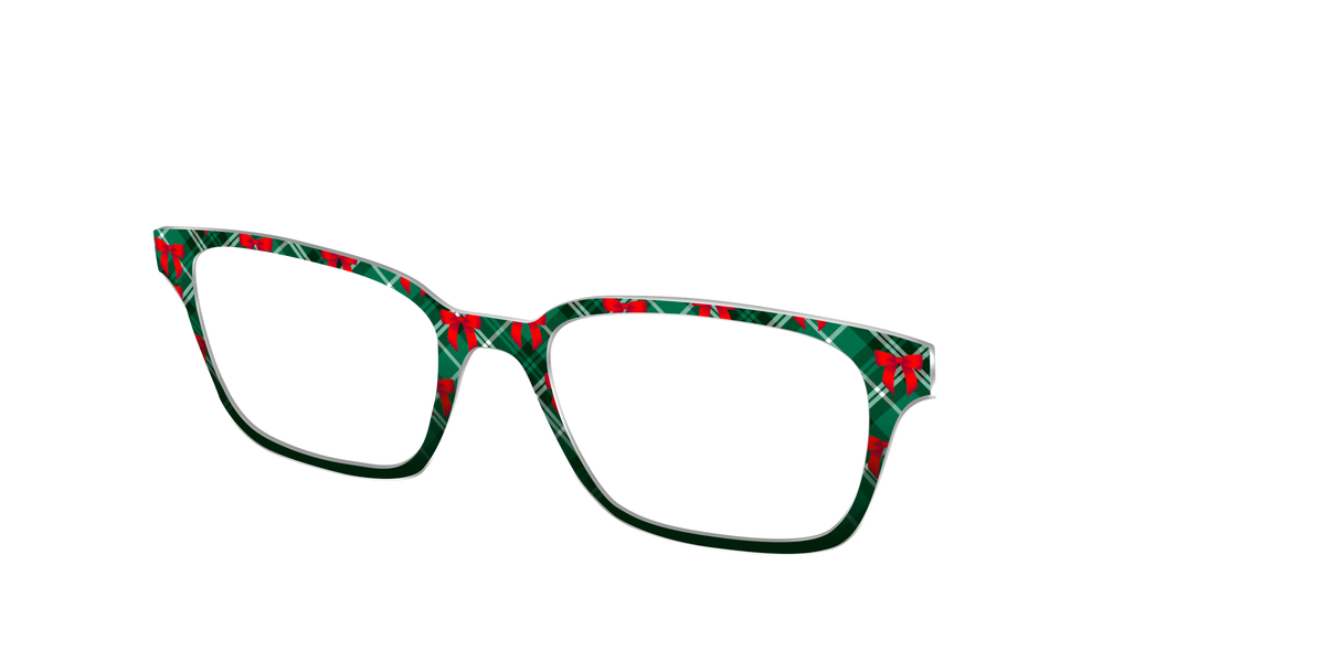 The Ribbon-Clad Plaid - Angle Top Image - Pair Eyewear