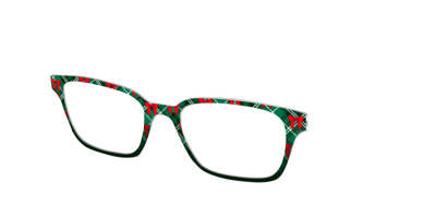 The Ribbon-Clad Plaid - Angle Top Thumbnail - Pair Eyewear