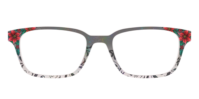 The Romantic Poinsettia Holographic Crystal - Front Top Thumbnail - Pair Eyewear