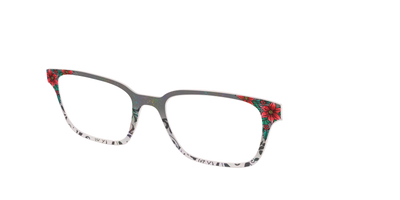 The Romantic Poinsettia Holographic Crystal - Angle Top Thumbnail - Pair Eyewear