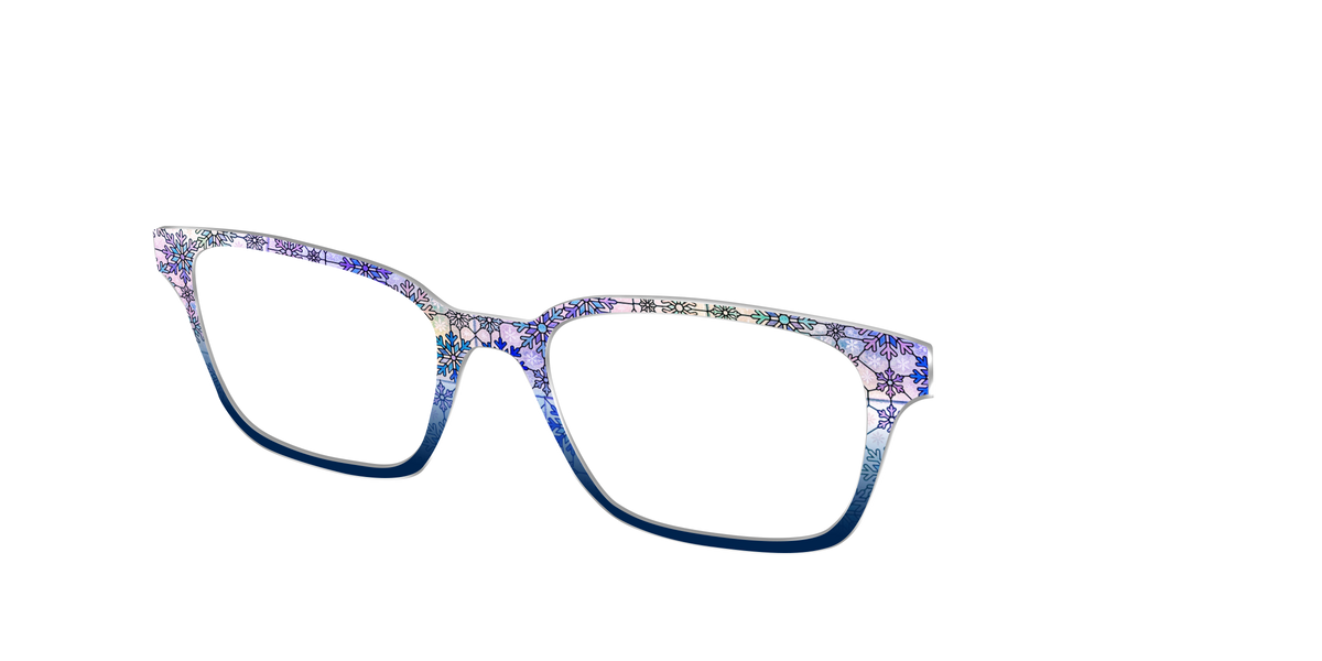 The Snowfall Stained Glass - Angle Top Image - Pair Eyewear