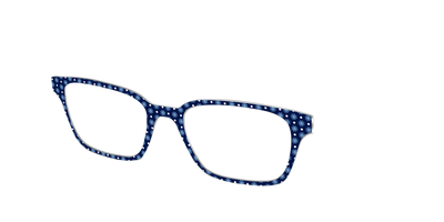 The Snowflake Polka Dot - Angle Top Thumbnail - Pair Eyewear