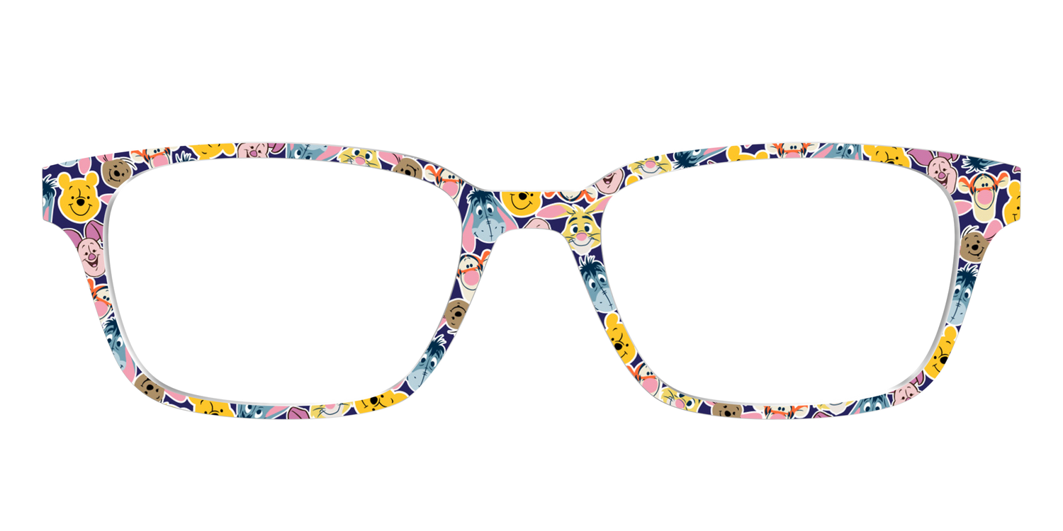 Winnie the Pooh & Friends Stickers - Front Top Image - Pair Eyewear