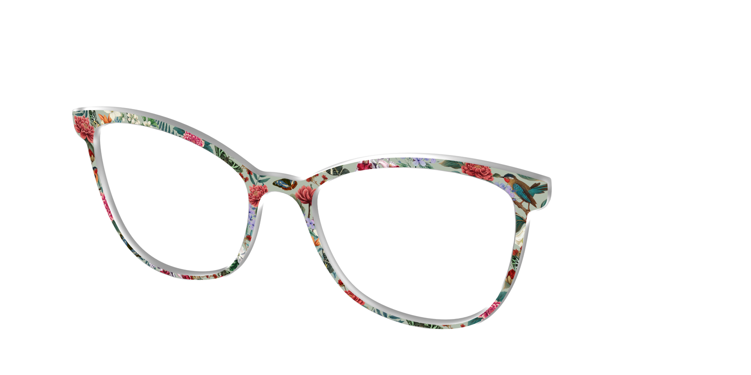 The Antique Floral - Angle Top Image - Pair Eyewear