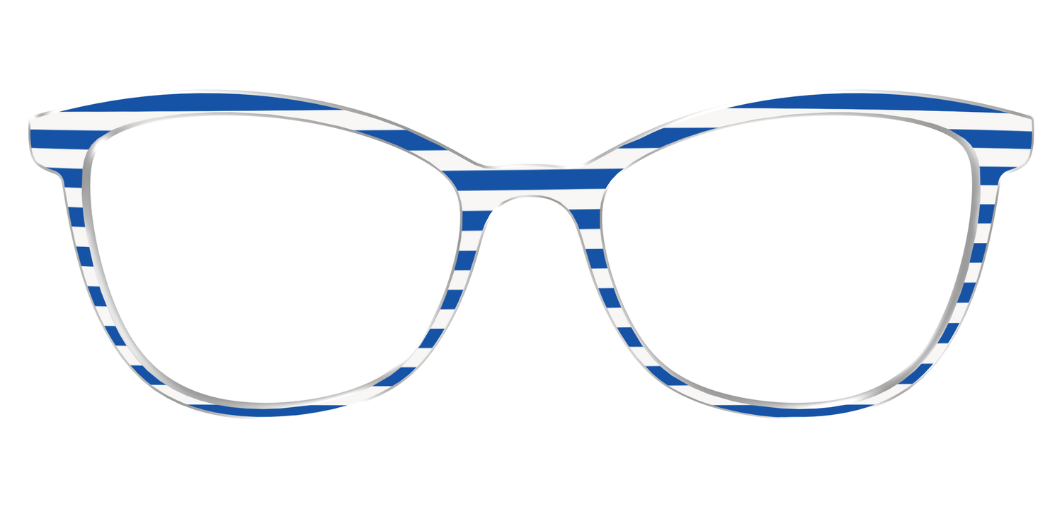 The Beach Umbrella Stripes - Front Top Image - Pair Eyewear