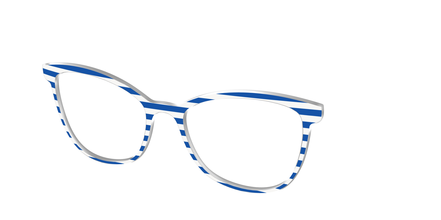 The Beach Umbrella Stripes - Angle Top Image - Pair Eyewear