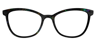 The Black Holographic Scrolls - Front Top Thumbnail - Pair Eyewear