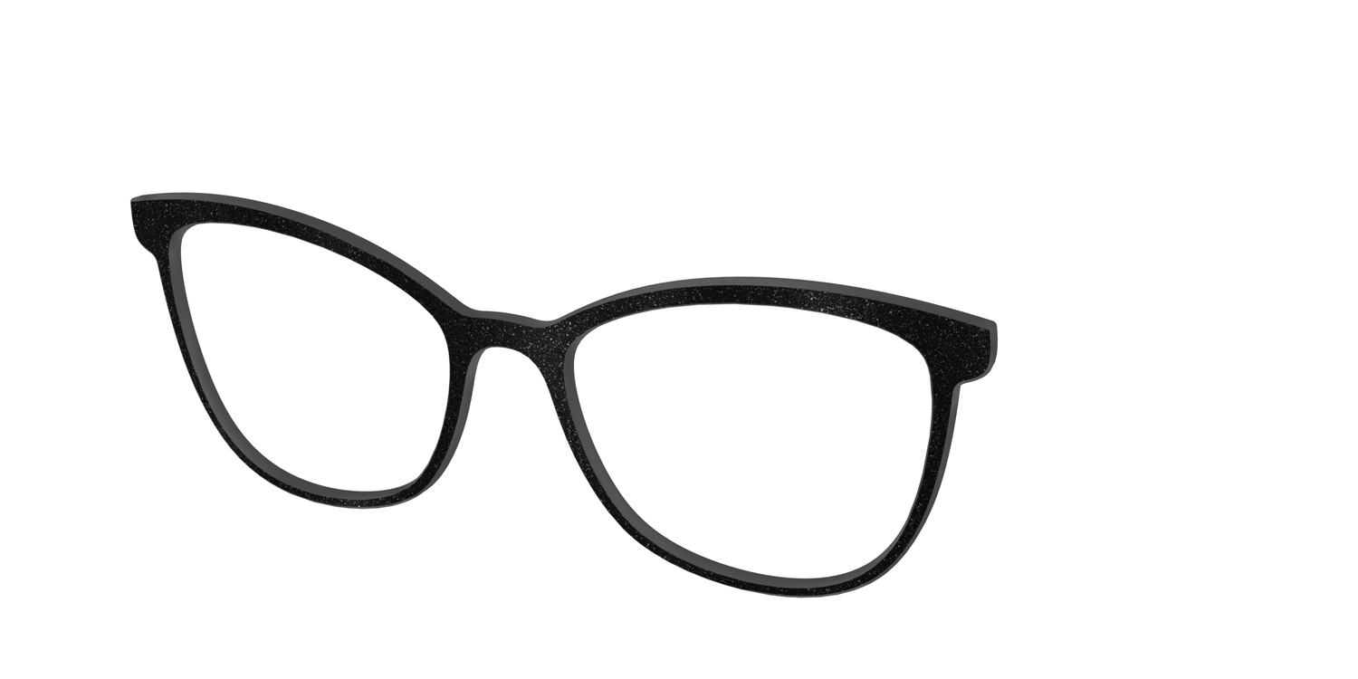 The Black Shimmer - Angle Top Image - Pair Eyewear