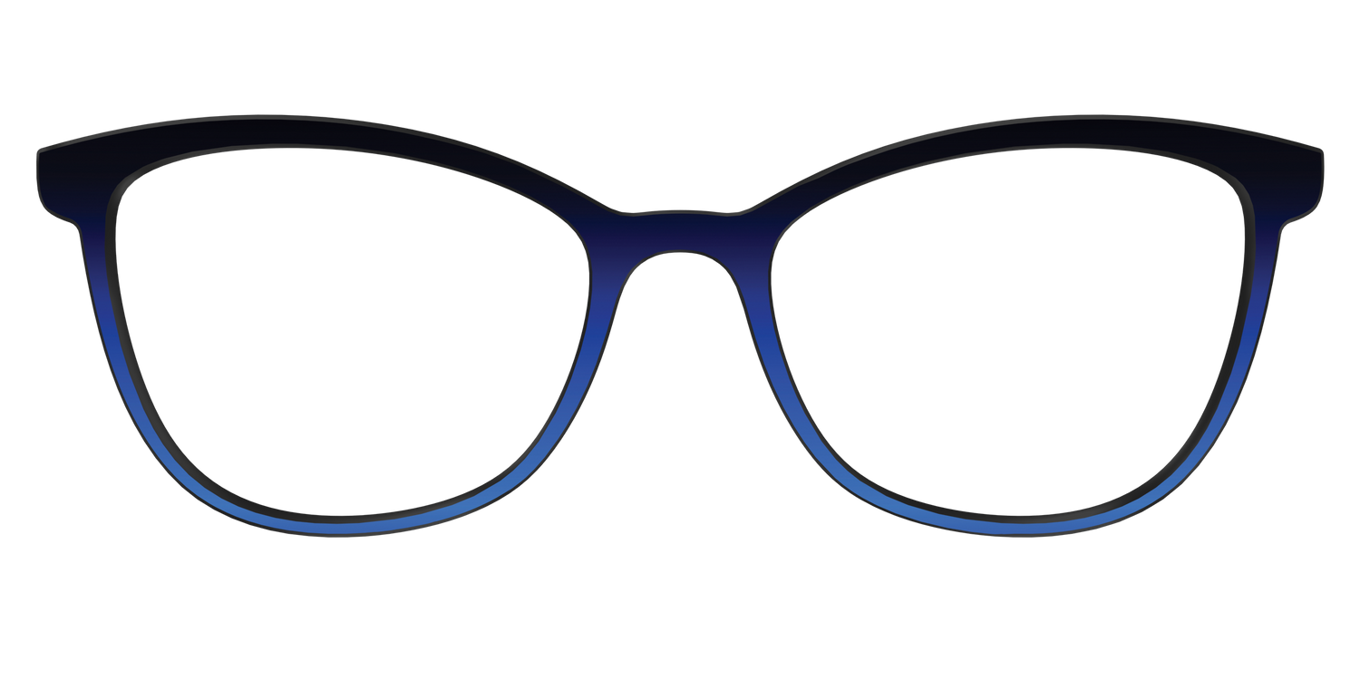The Black to Blueberry Gradient - Front Top Image - Pair Eyewear
