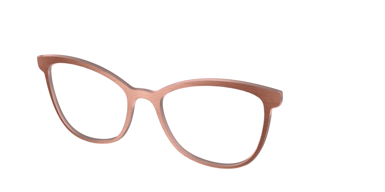 The Brushed Champagne - Angle Top Image - Pair Eyewear