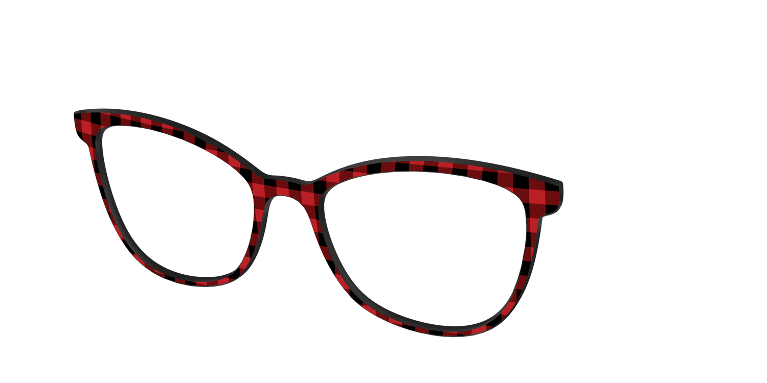 The Buffalo Plaid - Angle Top Image - Pair Eyewear