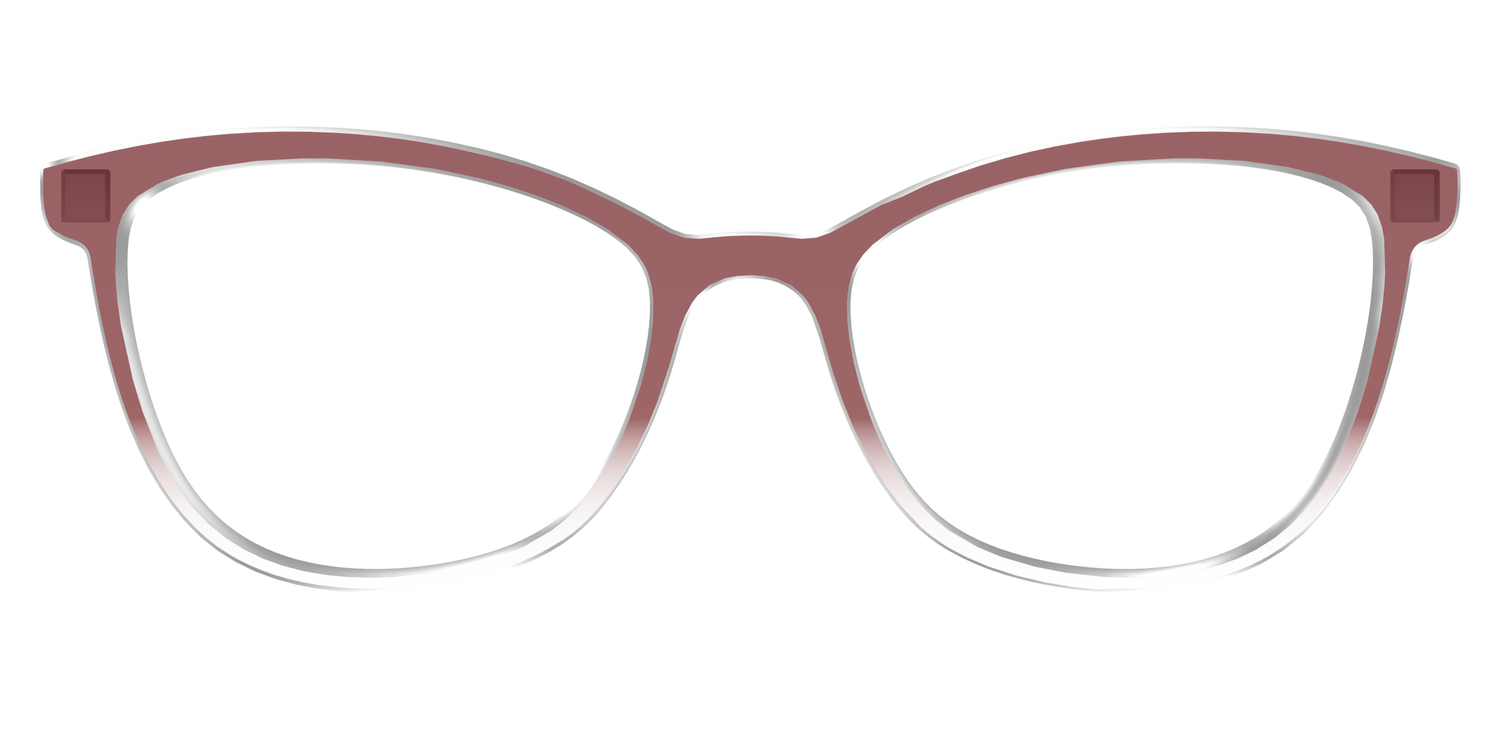 The Burgundy Gradient Crystal - Front Top Image - Pair Eyewear