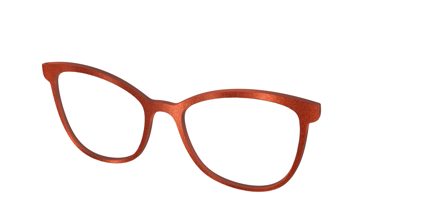 The Burnt Orange Shimmer - Angle Top Image - Pair Eyewear