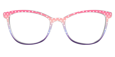 The Coral to Lilac Gradient Polka Dot - Front Top Thumbnail - Pair Eyewear