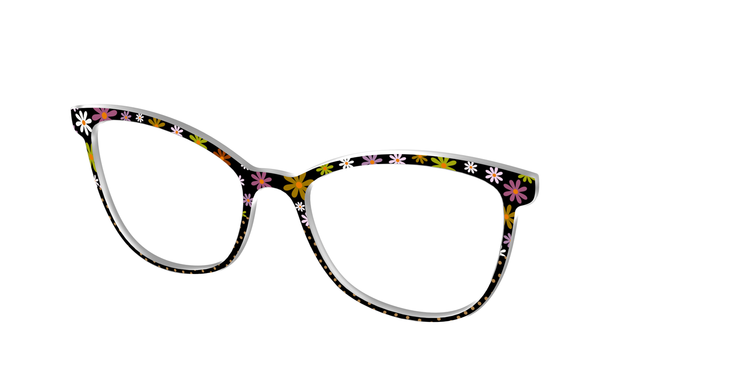 The Daisy Dot Split - Angle Top Image - Pair Eyewear
