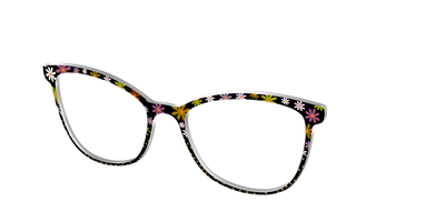 The Daisy Dot Split - Angle Top Thumbnail - Pair Eyewear