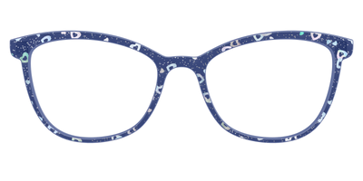 The Denim Heart Glitter Crystal - Front Top Thumbnail - Pair Eyewear