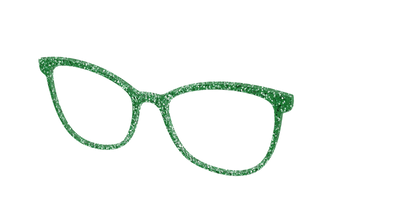 The Emerald Sparkle - Angle Top Thumbnail - Pair Eyewear