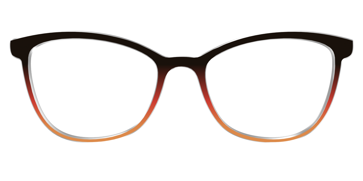The Espresso to Pumpkin Gradient - Front Top Image - Pair Eyewear
