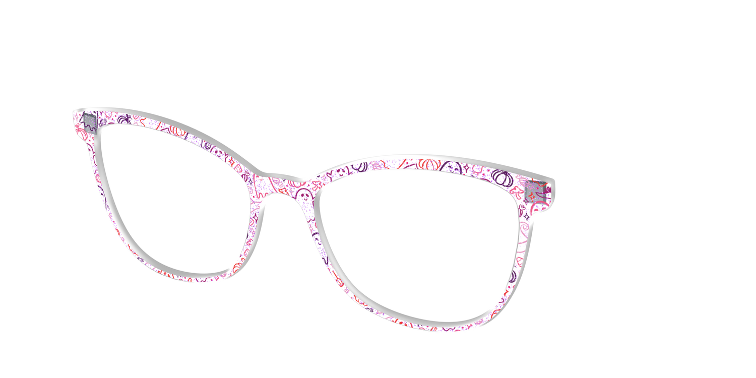 The Frightfully Fun Doodles Crystal - Angle Top Image - Pair Eyewear