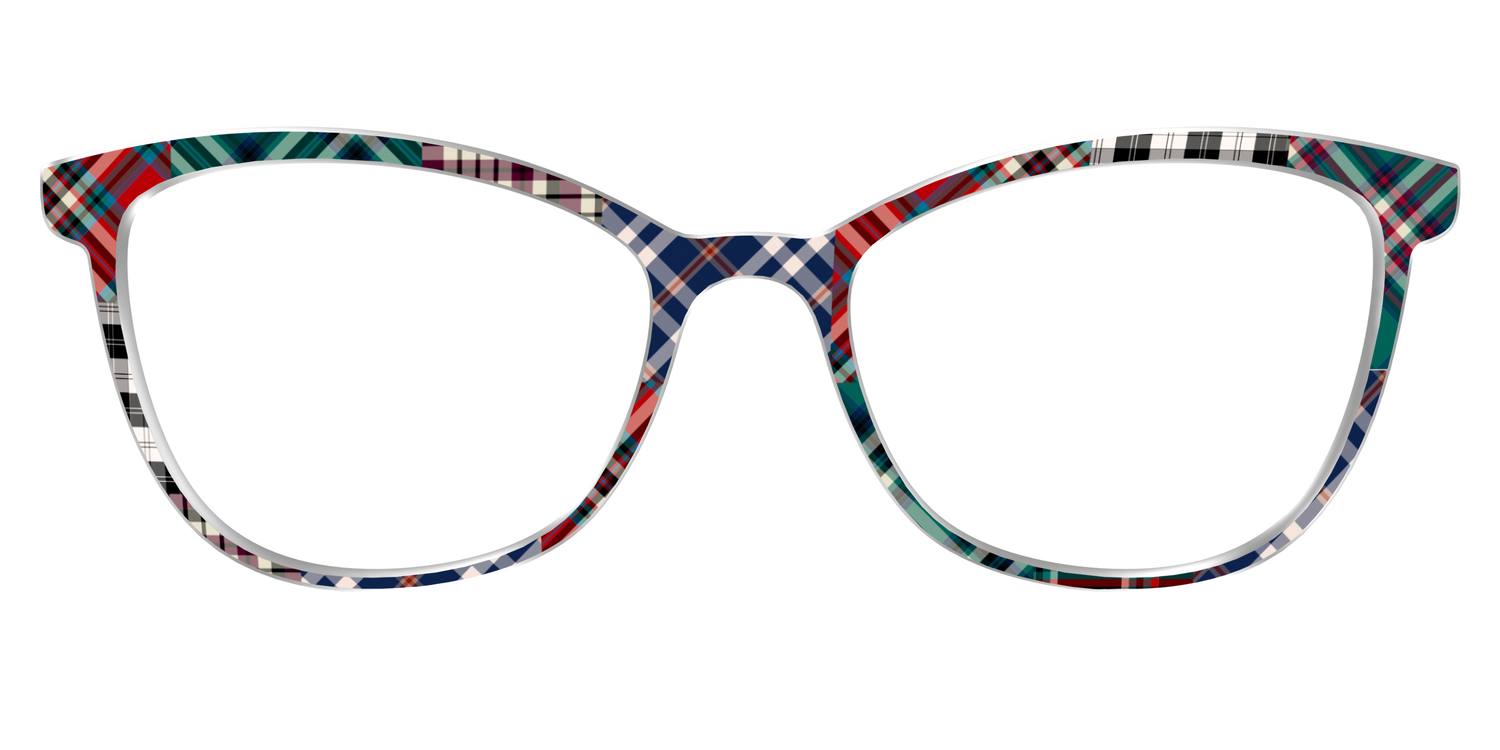 The Grunge Plaid Print Mix - Front Top Image - Pair Eyewear