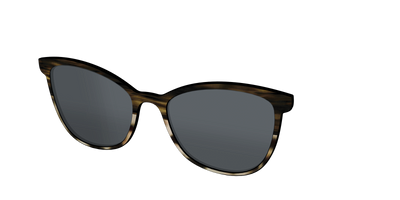 The Polarized Horn Tortoise Sun Top - Angle Top Thumbnail - Pair Eyewear