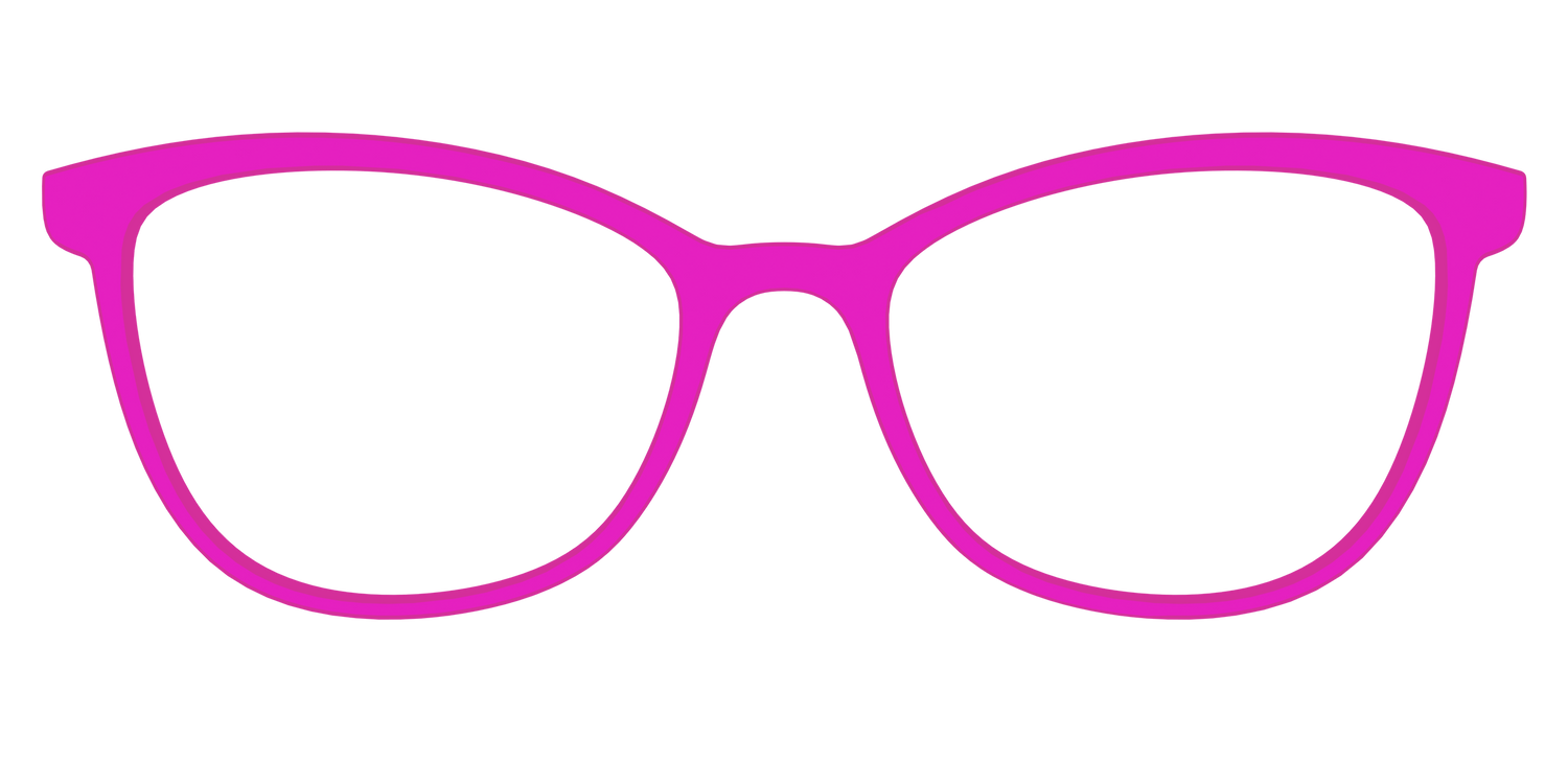 The Hot Pink - Front Top Image - Pair Eyewear
