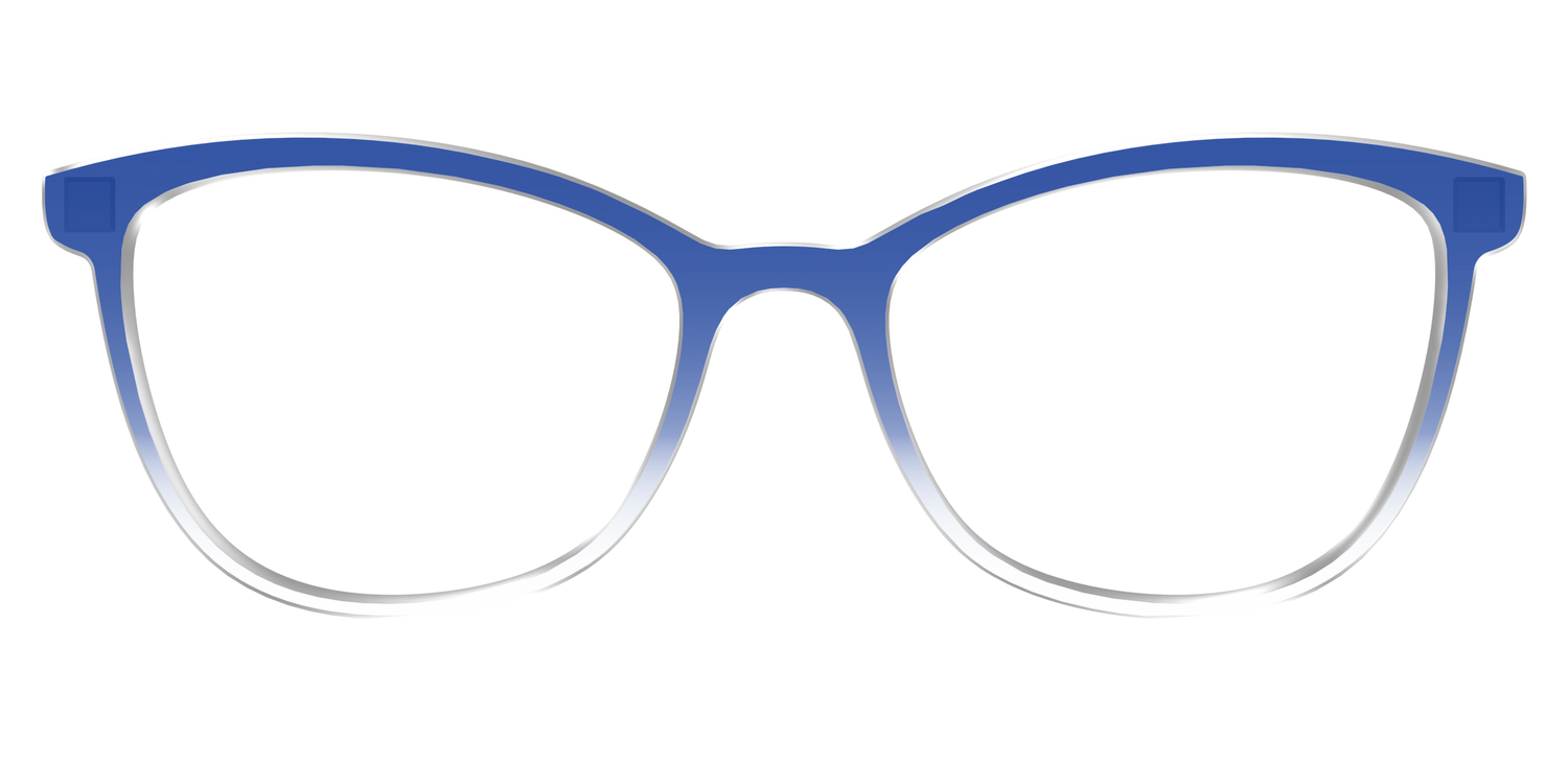The Indigo Gradient Crystal - Front Top Image - Pair Eyewear