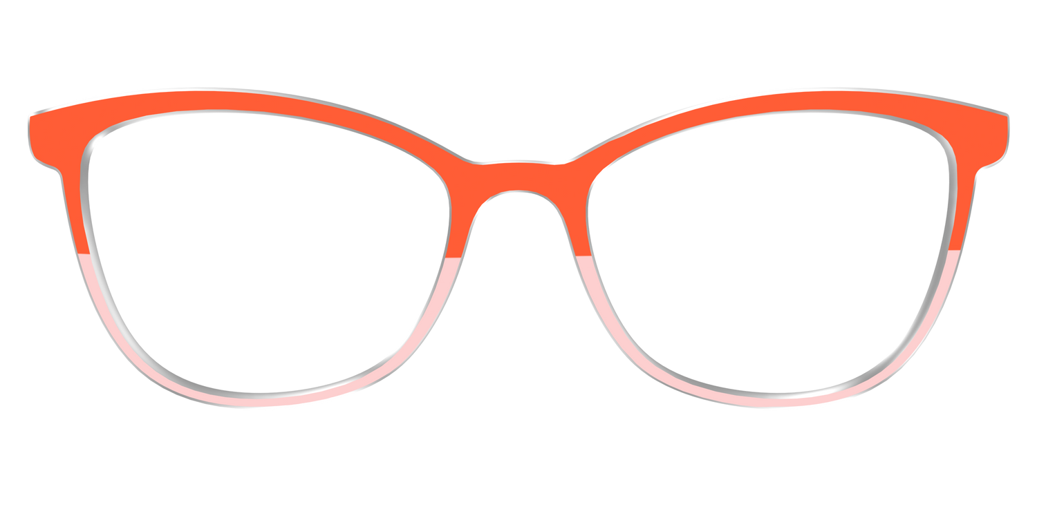 The Jasper & Venetian Pink Split - Front Top Image - Pair Eyewear