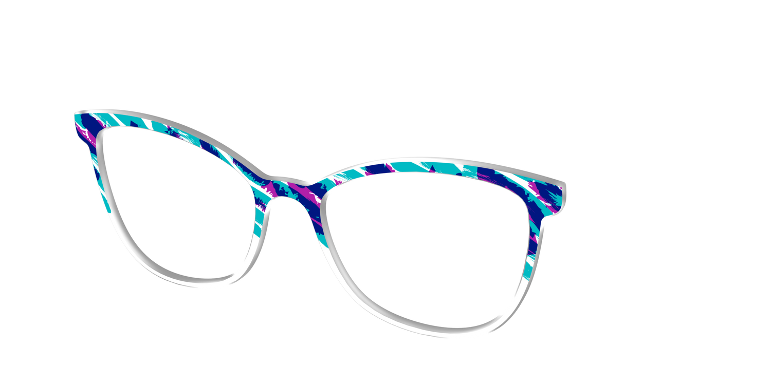 The Jazzy Scribble - Angle Top Image - Pair Eyewear